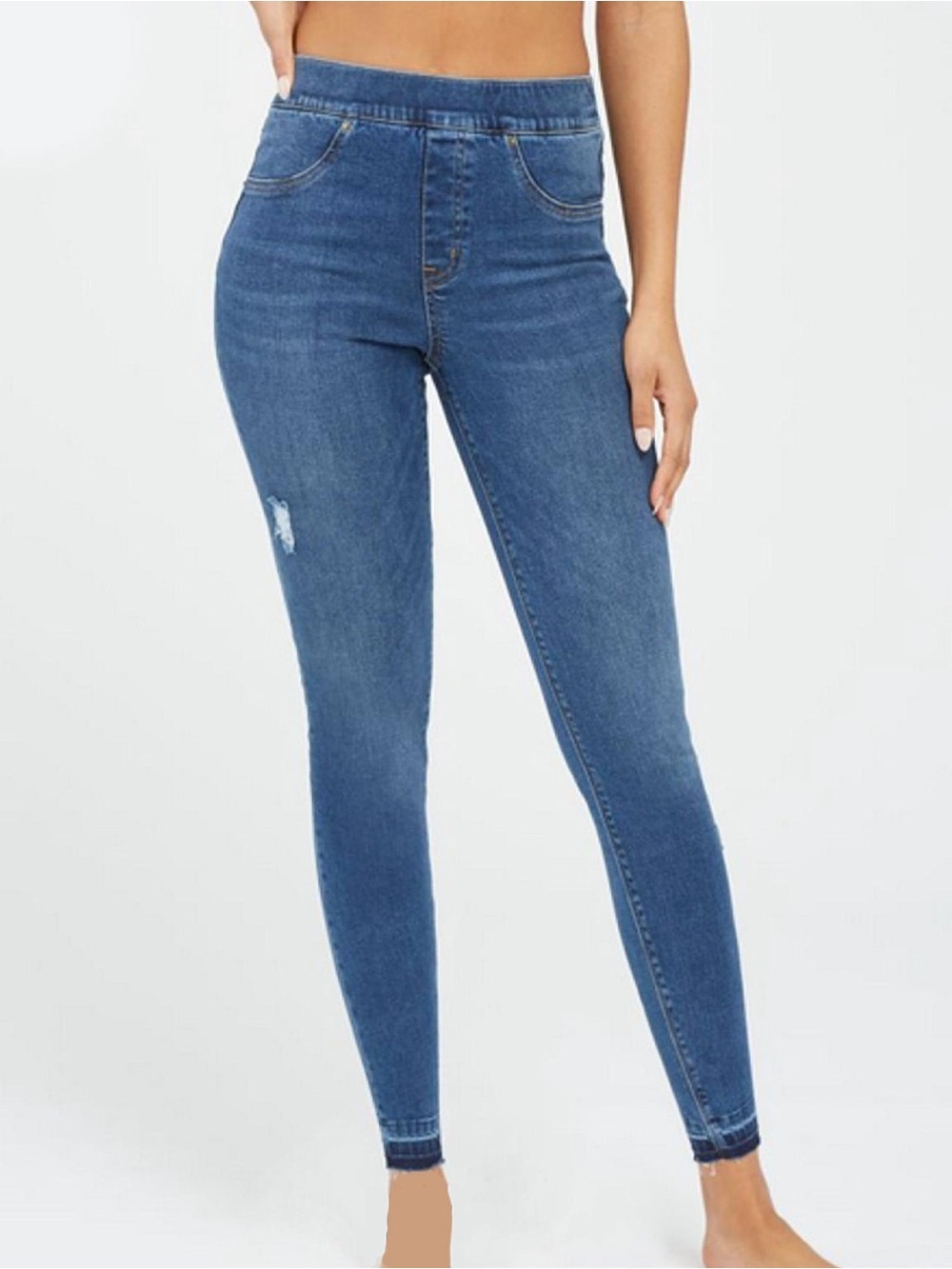 SPANX High-Rise Blue Stretch Jeggings